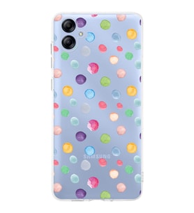 PrintiFy Samsung Galaxy A04e ile Uyumlu 1mm Slim Fit Water Color 6 Baskılı Şeffaf  Kılıf
