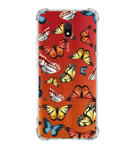 PrintiFy Xiaomi Redmi 8A Uyumlu Water Color 2 Baskılı Şeffaf Köşe Korumalı Antişok Kılıf