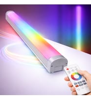 RGB LED Işık Kanalı 12V Hazır Tak-Çalıştır 2 Metre 64 Renkli Alüminyum Profil Aydınlatma Gamer Streamer Stüdyo & Dekor