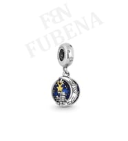 Fubena 925 Ayar Gümüş Ayda Noel Baba Sallantılı Charm