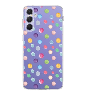 PrintiFy Samsung Galaxy A54 ile Uyumlu 1mm Slim Fit Water Color 6 Baskılı Şeffaf  Kılıf