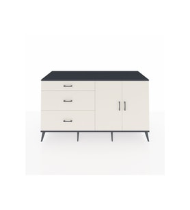 Kronos Konsol 2 Raflı 3 Çekmeceli 2 Kapaklı 176x59x99 Antrasit-Aytaşı