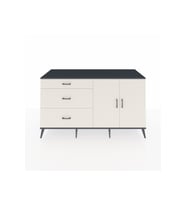 Kronos Konsol 2 Raflı 3 Çekmeceli 2 Kapaklı 176x59x99 Antrasit-Aytaşı