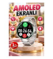 AMOLED Ekranlı Metal Akıllı Saat – Bluetooth Arama, Kadın Sağlığı ve Hatırlatıcı Özellikli