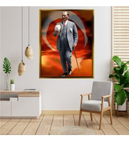 ÇERÇEVELİ ATATÜRK TABLO S374