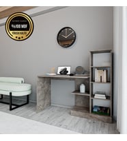 MAYSA Çalışma Masası raflı kapaksız (Gri)