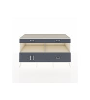 Kronos Konsol 2 Raflı 3 Çekmeceli 2 Kapaklı 176x59x99 Aytaşı-Antrasit