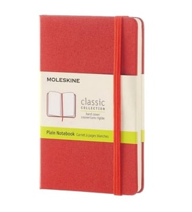 Moleskine Sert Kapak Defter Kırmızı (Çizgisiz - 13x21)