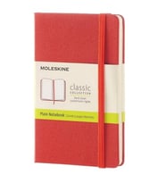 Moleskine Sert Kapak Defter Kırmızı (Çizgisiz - 13x21)