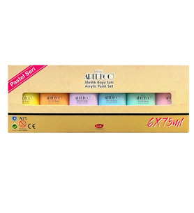 ARTDECO 070I-AS2 AKRİLİK  6x75ml SET PASTEL RENKLER