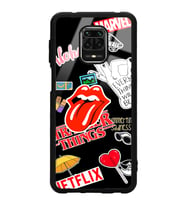 Xiaomi Redmi Note 9 Pro Uyumlu Sticker Tasarımlı Glossy Telefon Kılıfı