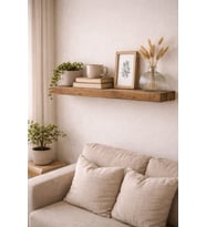 30 mm Tekli Uçan Duvar Rafı Set Gizli Raf- Barok - 15x30