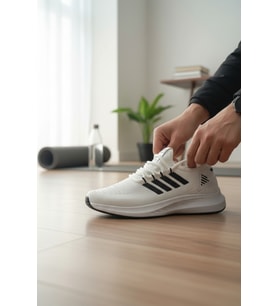 Enoch Ortopedik Ultra Hafif Şeritli Fileli Çoraplı Sneaker Spor Ayakkabı