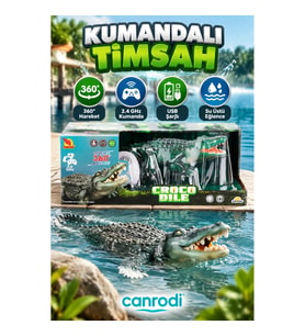 3652 Kumandalı Timsah Extreme Action 35 cm 360DRC 2 4GHZ 3 7V USB
