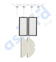 ROBOROCK Q5, Q5+, Q5 PRO,Q5 PRO+ UYUMLU 4 Yan Fırça 2 Filtre 2 Mop PKT-iasgf0000469