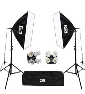 Gdx TLB-4 Pro Light 50x70 cm Video ve Fotoğraf Çekim 2'li  SoftBox Seti - 4 Duylu Softbox