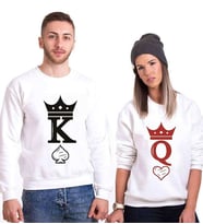 Tshirthane Kral Kız Sevgili Kombinleri Sweatshirt Kombini (Tek Ürün Fiyatıdır.)