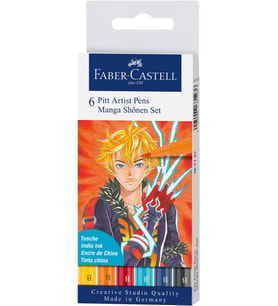 Faber-Castell 'Pitt Artist Pen Manga 6lı set, Shône