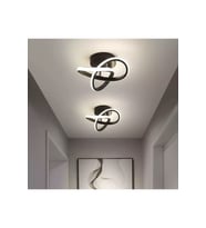 Şık Siyah Modern Plafonyer Seti, Salon ve Mutfak İçin LED Avize Duo