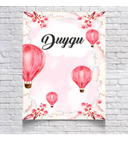 Balon Temalı Doğum Günü Afişi