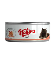 Natura Ton Balığı & Karides, Jöle İçinde Pirinçli Kedi Konservesi 70Gr (Kahverengi)