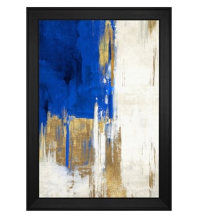 Soyut Şekiller Motifli Kanvas Tablo 50 x 70 cm Siyah Çerçeve