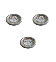Roll-Up Kullan At Renkli Gri Parti Davet Plastik Tabak - 22 Cm. - 25 Adetlik 3 Paket