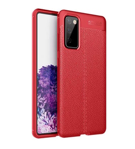 Samsung Galaxy S20 FE Kılıf Esnek Pu-Deri Leather-Pu Serisi Protected Case (Kırmızı)