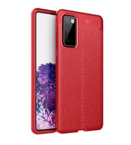 Samsung Galaxy S20 FE Kılıf Esnek Pu-Deri Leather-Pu Serisi Protected Case (Kırmızı)