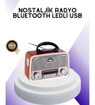 Nostalji Bluetooth Radyo Fm Am Sw Ahşap Eskitme Tasarım