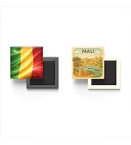 Buzdolap Magnetleri - Mali Bayrağı ve Paper Cut Tema - 2'li Set Magneti