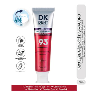 DKDENT %93 Maksimum Leke Giderici Diş Macunu 75 ml