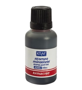KRAF 430G ISTAMPA MÜREKKEBİ 30cc KIRMIZI