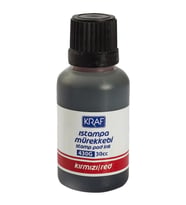 KRAF 430G ISTAMPA MÜREKKEBİ 30cc KIRMIZI