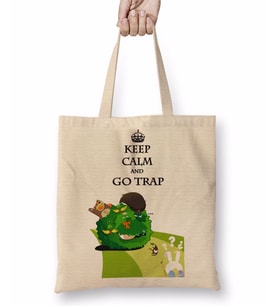 A Melhor Trap Keep Calm Bez Çanta Uzun Saplı
