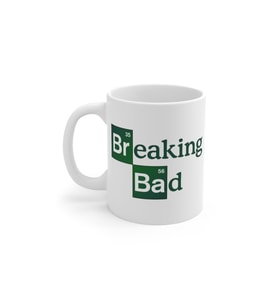 Beyaz Breaking Bad Baskılı Kupa Bardak