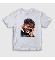 Presmono Unisex Çocuk Beyaz Smoke Astroworld Travis Scott T-Shirt 43233tt