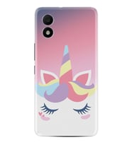 TCL 303 Kılıf Silikon Desen Özel Seri Sweety Unicorn 1737
