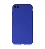iPhone 7 Plus Kılıf First Silikon - Koyu Mavi
