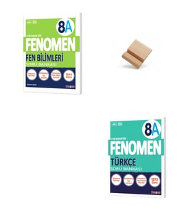 Fenomen LGS 8. Sınıf 2027 A Serisi Fen Bilimleri ve Türkçe Soru Bankası + Telefon Standı