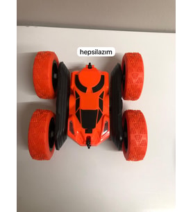 Uzaktan Kumandalı 360° Dönen Şarjlı Akrobat Stunt Car Araba (A.Turuncu)