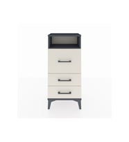 Arges Komodin Tek Raflı 3 Çekmeceli 44x30x96 Antrasit-Aytaşı