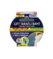 Mey İthalat® Vodaseal Çift Taraflı Filmik Bant 25 mm 10 Metre