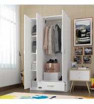 Kenzlife gardırop 3 kapılı 1 çekmeceli hanımeli 180*120*52 byz XLARGE kapaklı gardolap dolap