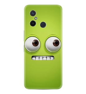 Xiaomi Redmi 12C Kılıf Resimli Desenli Silikon Platinium Series Green 1832