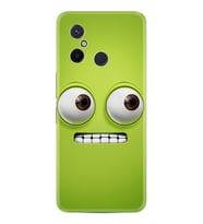 Xiaomi Redmi 12C Kılıf Resimli Desenli Silikon Platinium Series Green 1832