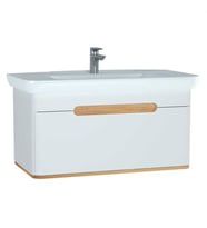 VitrA Sento Lavabo Dolabı 100 cm Tek Çekmeceli Mat Beyaz 60814