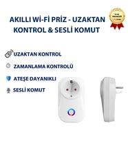 AP001 Akıllı Wi-Fi Priz, Uzaktan Kontrol & Sesli Komut
