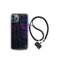 Apple Iphone 13 Pro Kılıf Silikon Desen Boyun Askılı Renkli Prizmalar 1783