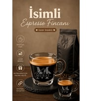 Kişiselleştirilebilir Lav Cozy Cam Espresso Fincanı